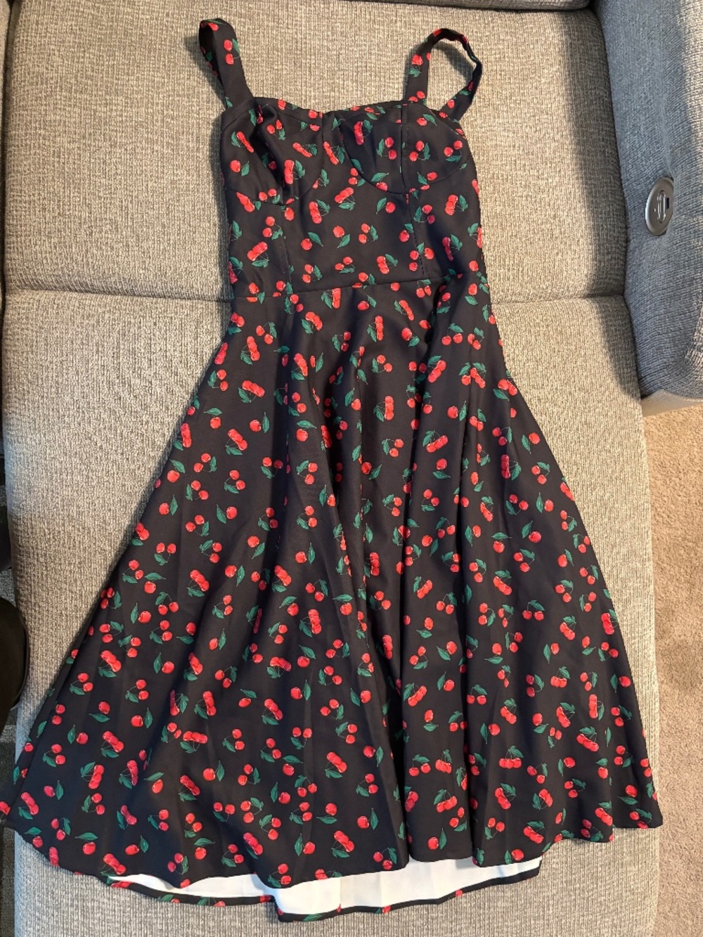 Cherry print dress